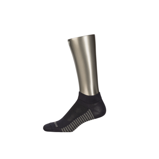 Ankle-High Compression Socks - Black & Grey