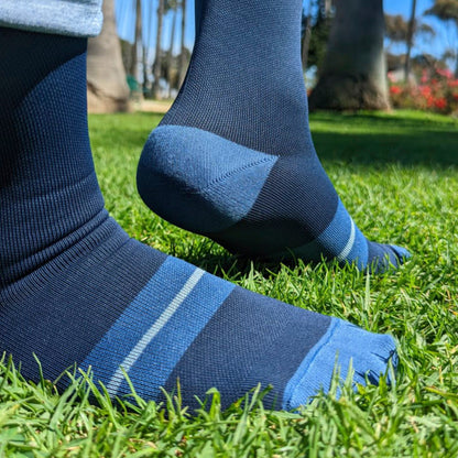 Knee-High Compression Socks - Classic Blue