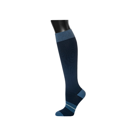 Knee-high compression socks classic blue